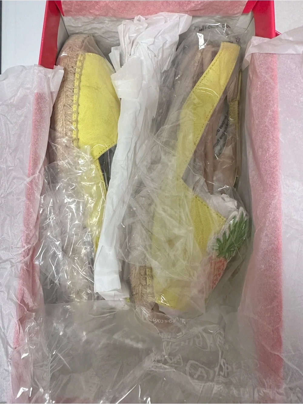 Lilly Pulitzer Sling back Espadrilles Watch Hill Yellow Pineapple